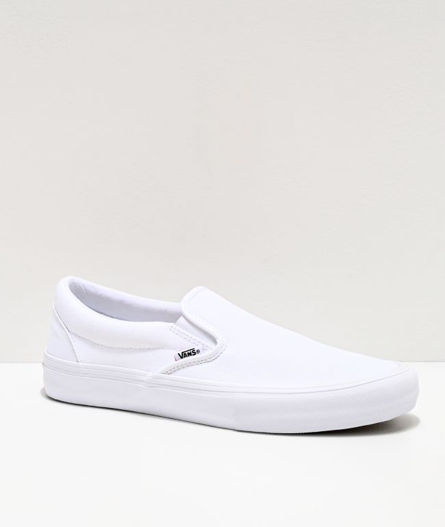 white vans slip ons mens