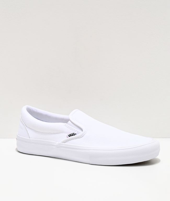 Slip-On Pro zapatos de skate blancos