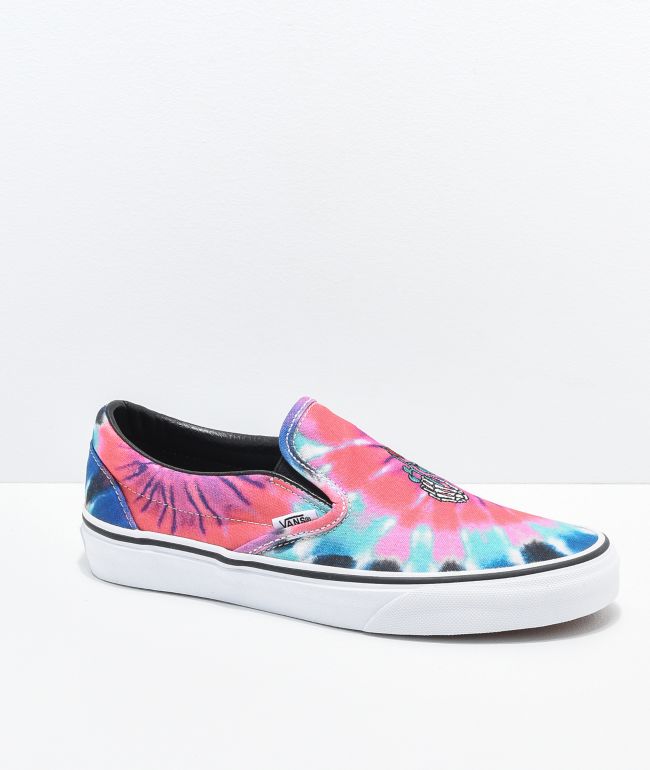 Vans Slip On Tie Dye Skate Shoes | Zumiez