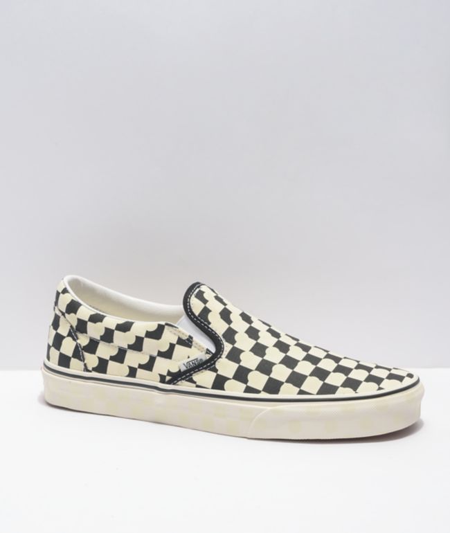 Samle dråbe komfort Vans Slip-On UV Ink Black & White Checkerboard Skate Shoes | Zumiez