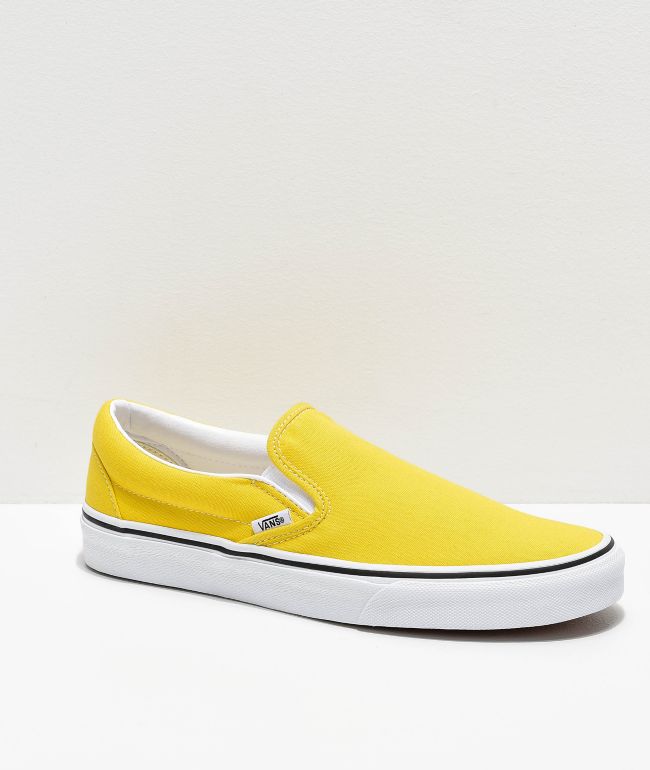 Vans Slip-On Vibrant Yellow \u0026 White 