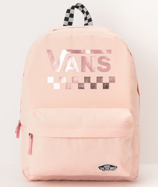 Vans Sporty Realm Cloud Pink Checkerboard Backpack