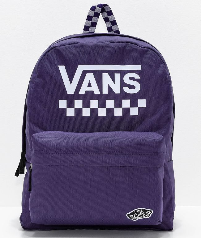 vans sporty realm checkerboard backpack
