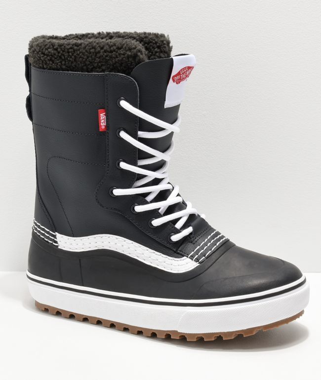Standard botas de nieve negras y blancas