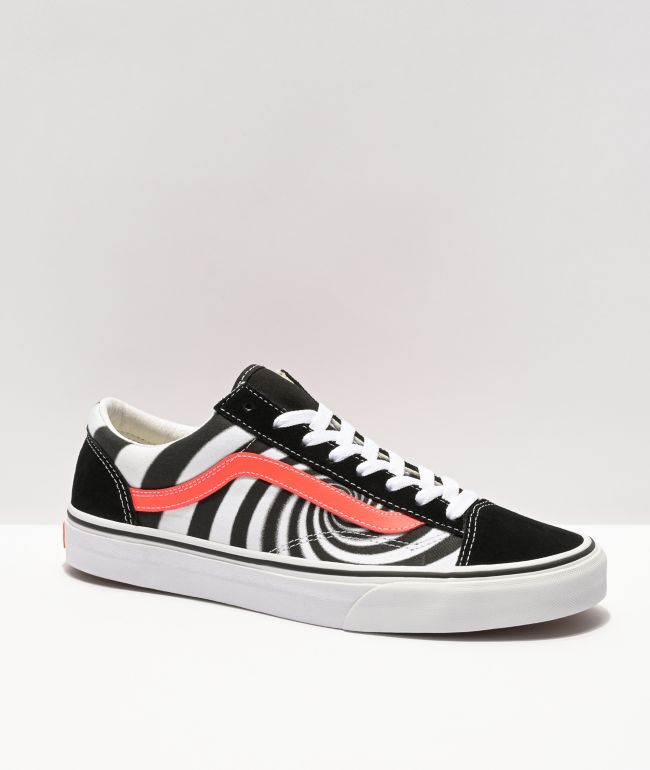 Vans Style Bandana Black White Skate Shoes | Zumiez