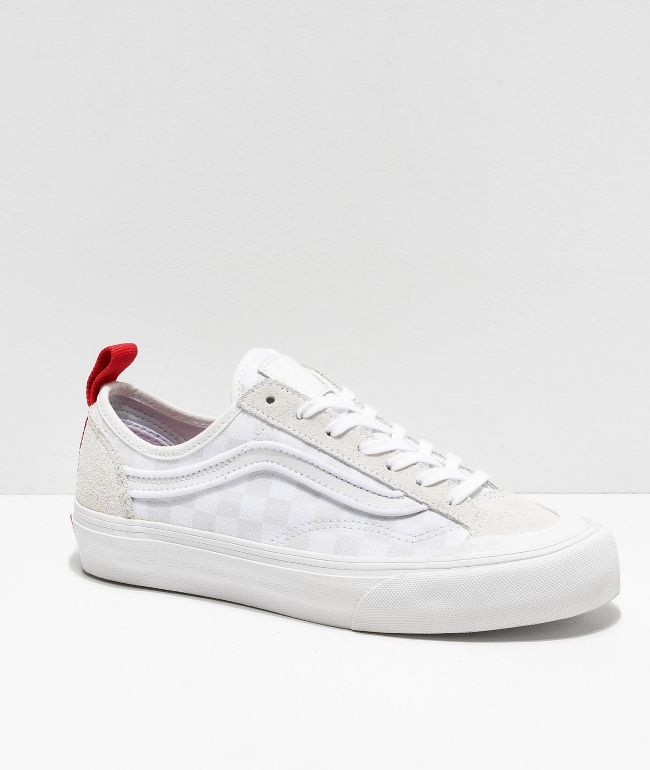 vans leila rose decon style 36 white sneakers
