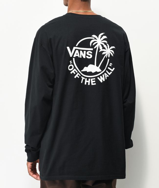Vans Surf Palm camiseta negra de manga larga | Zumiez