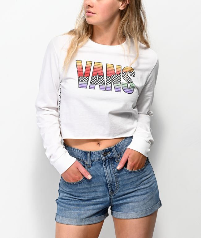 vans crop top shirt