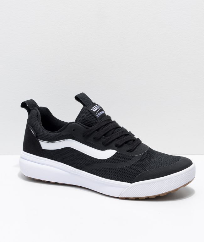 vans ultrarange rapidweld black and white