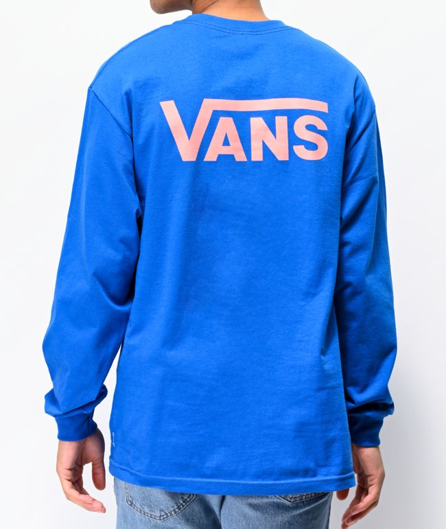 blue vans long sleeve