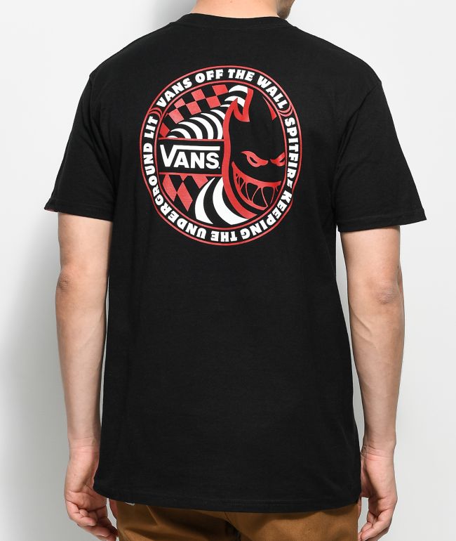 Vans spitfire t shirt clearance