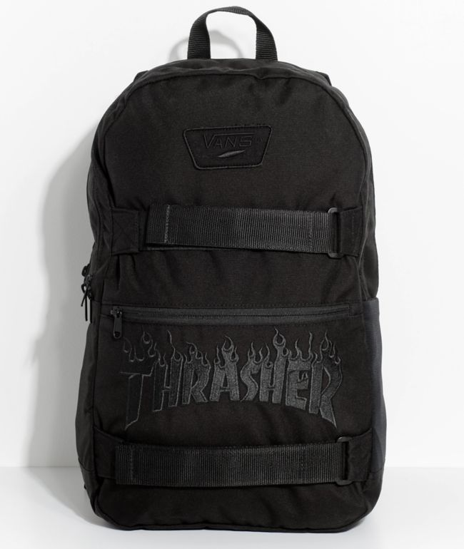 Vans X Thrasher Authentic III Black Backpack | Zumiez