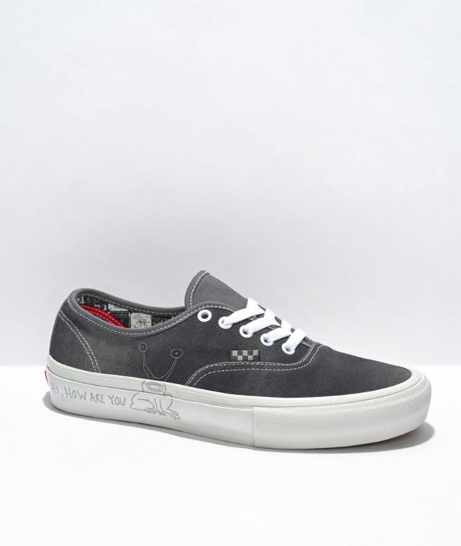 Vans x Daniel Johnston Skate Authentic Grey Skate Shoes