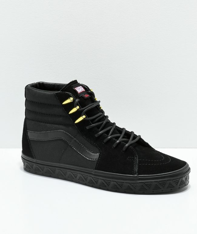 Vans marvel sk8 hi black panther cheap