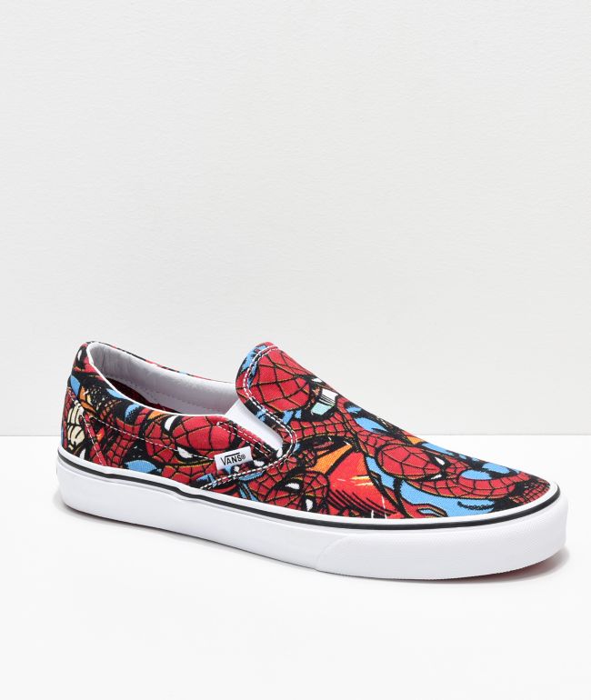 red spiderman shoes