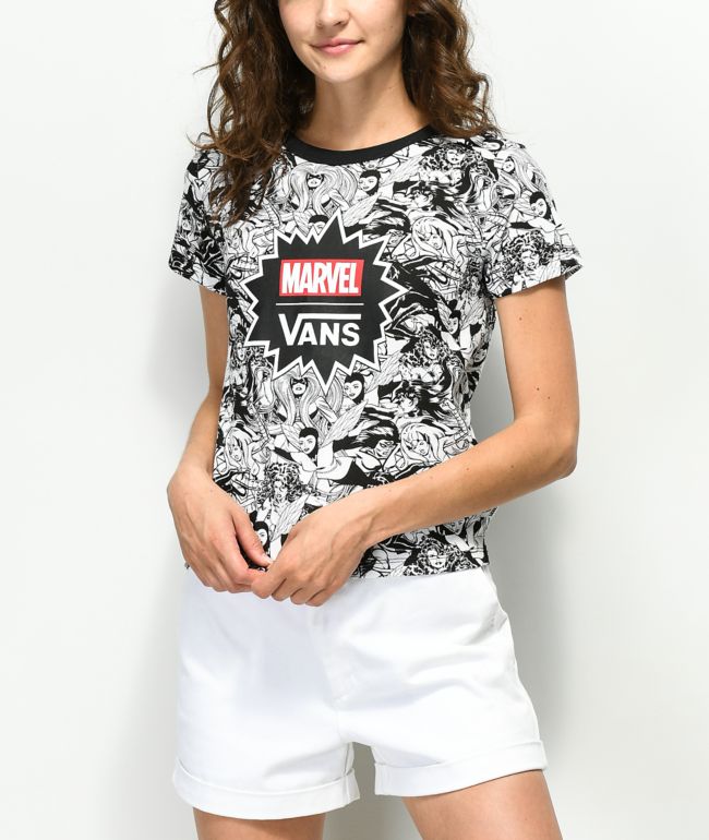 vans marvel shirt