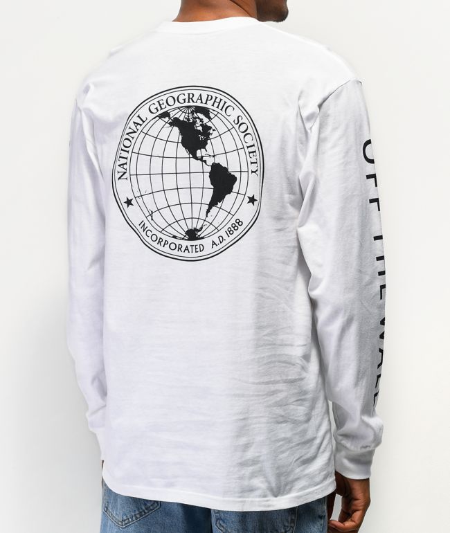 vans white long sleeve top