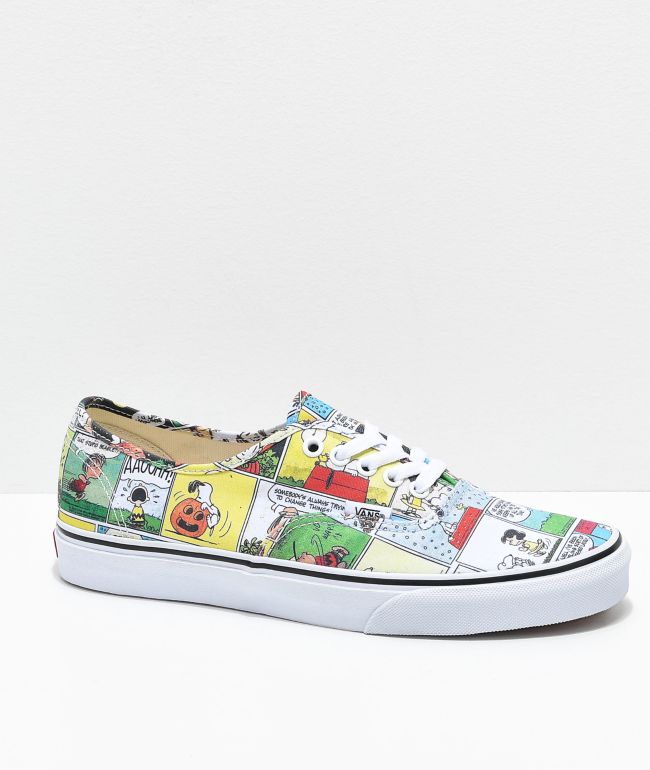 vans x peanuts authentic snoopy skate shoes