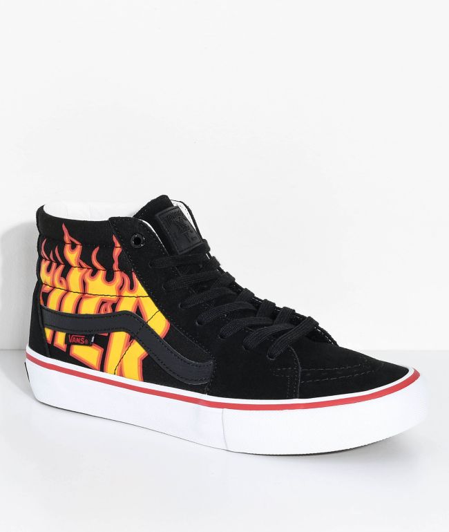 Vans x Thrasher Sk8-Hi Pro zapatos de skate en negro Vans x Thrasher Sk8-Hi Pro zapatos de skate en negro