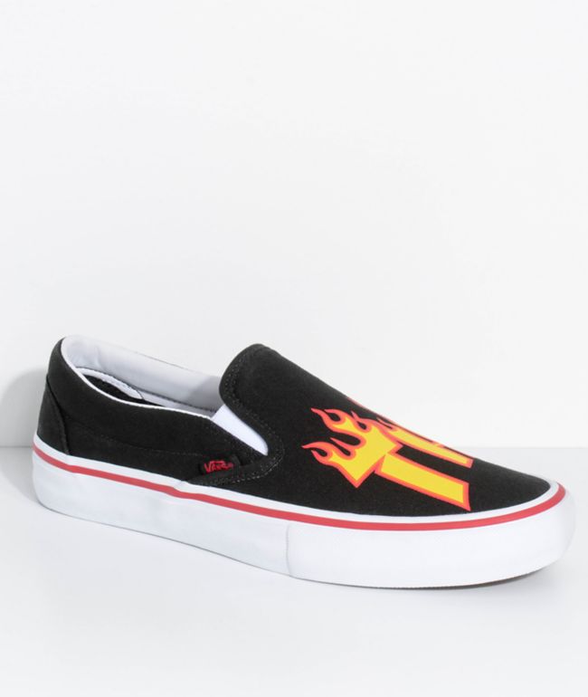 Vans x Thrasher Slip-On Pro Black Skate Shoes