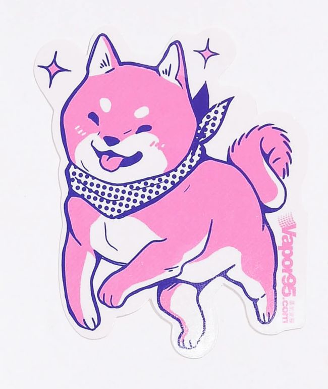 Vapor95 Shibaquest Dog Sticker