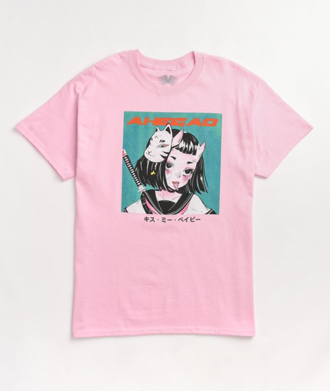 Vapor95 Tongues Out Pink T-Shirt