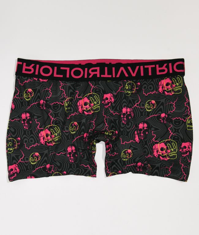 Vitriol Gilly Lightning Skull Boyshort Underwear