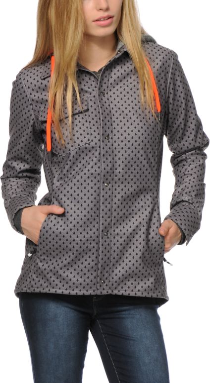 volcom circle flannel jacket