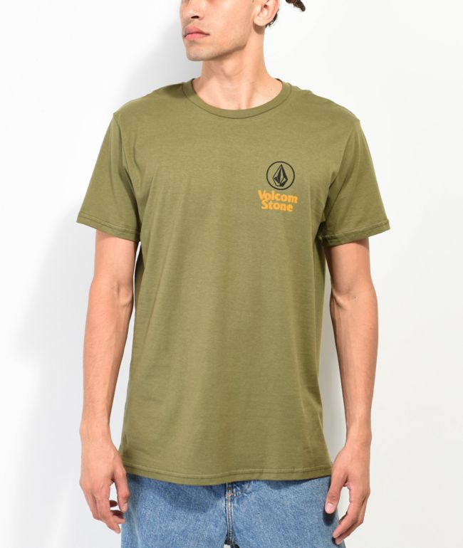 Volcom Ez-Duz-It Mil Green T-Shirt