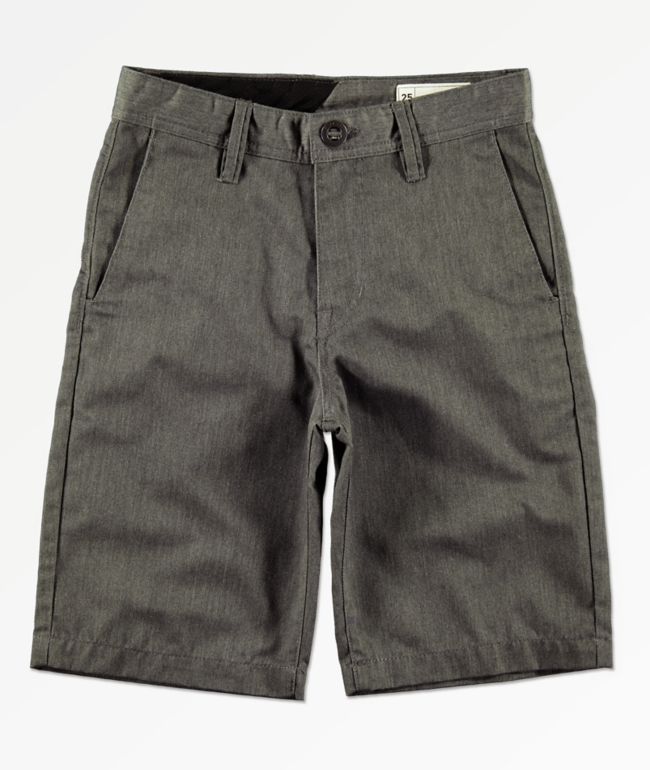 charcoal chino shorts