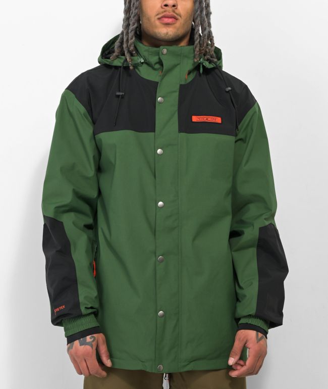 Volcom Longo Dark Green 10K Anorak Snowboard Jacket