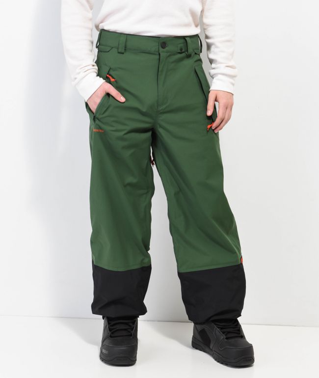 Volcom Longo Gortex 15K Pantalones de snowboard verdes