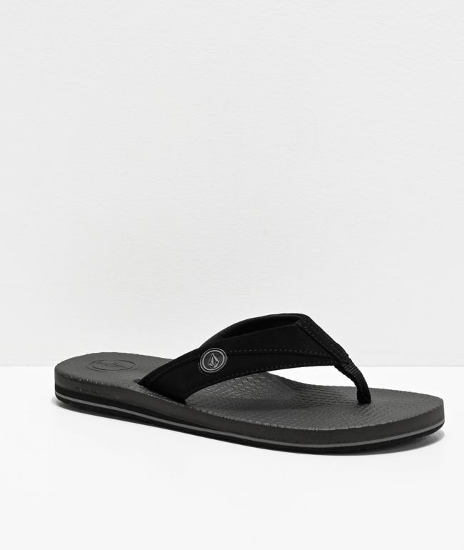 volcom black sandals