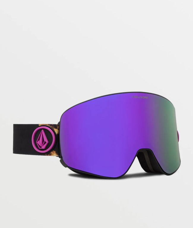 Volcom Odyssey Bleach Purple Chrome Snowboard Goggles 2023