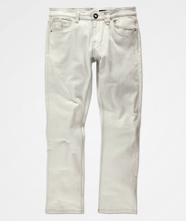 white slim fit jeans