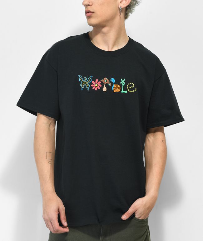 WORBLE Small World Black T-Shirt