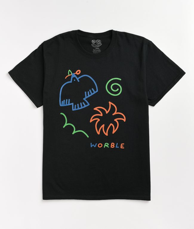 WORBLE Symbols Black T-Shirt