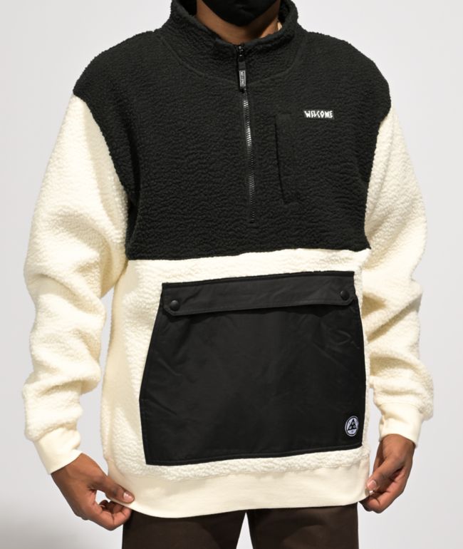 fleece half jacket