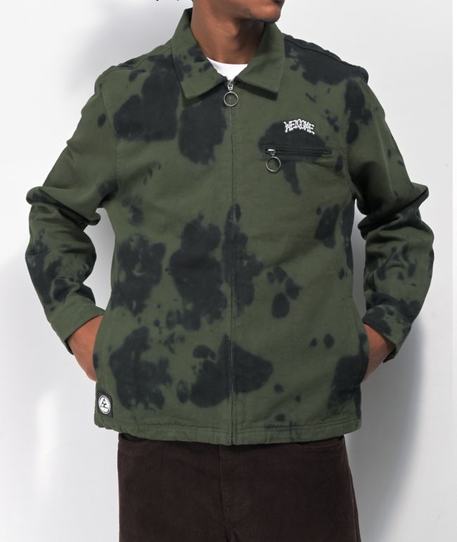 Inkblot Green Canvas Jacket