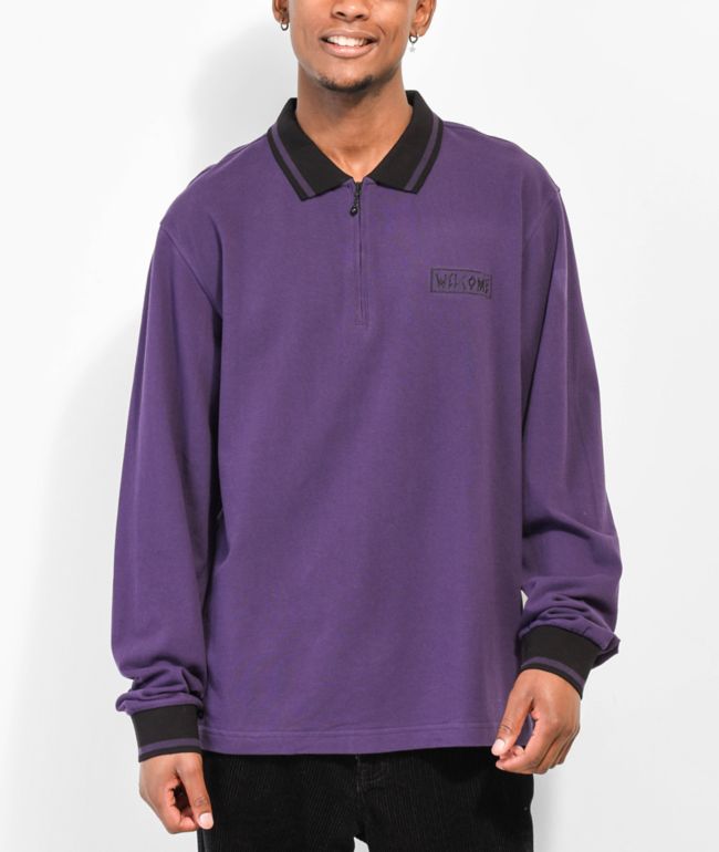 Parliament Purple Long Sleeve Polo Shirt