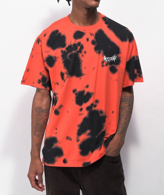 Welcome Pumpkin & Black Inkblot Dye T-Shirt