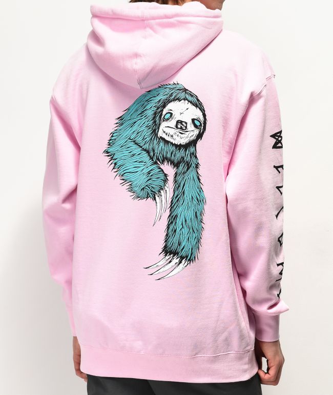 Welcome Sloth Pink Hoodie