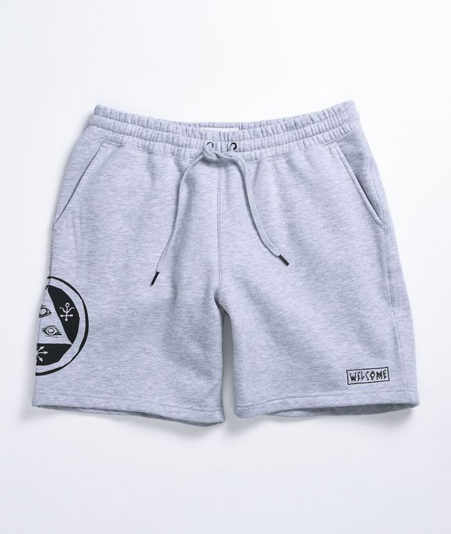 grey sweat shorts champion