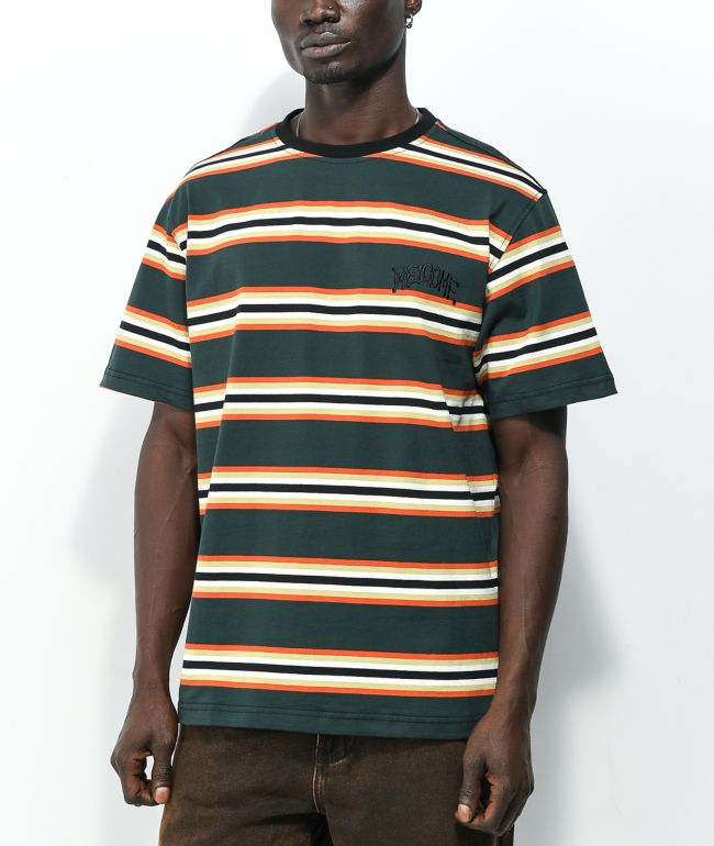Welcome Thelma Camiseta de rayas verdes y naranjas