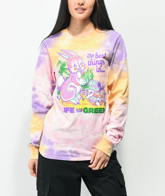 Your Highness Green Life camiseta de manga larga tie dye