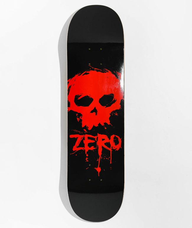 Zero Skateboards Single Skull Skateboard Deck 8.25" x 32.5" 