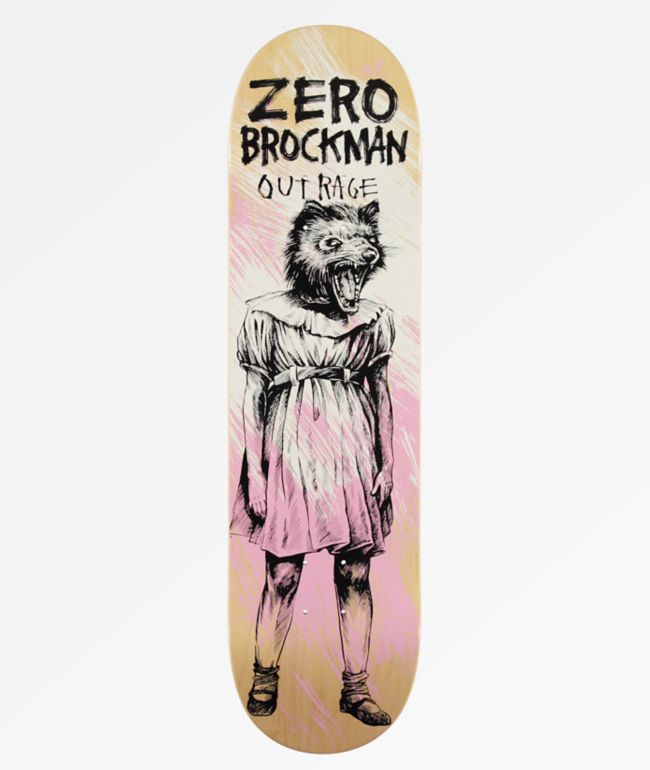 Zero Brockman Outrage 8 25 Skateboard Deck Zumiez
