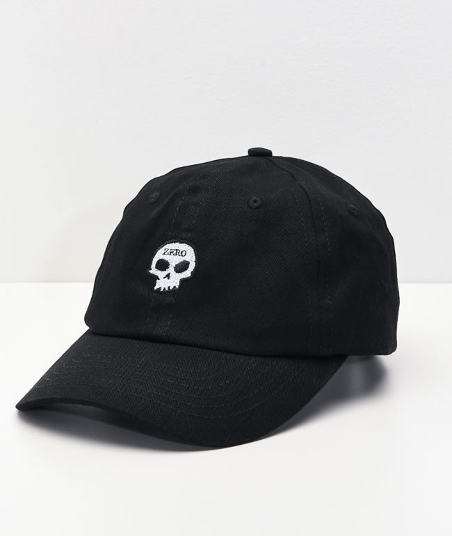 Zero Single Skull Black Dad Hat