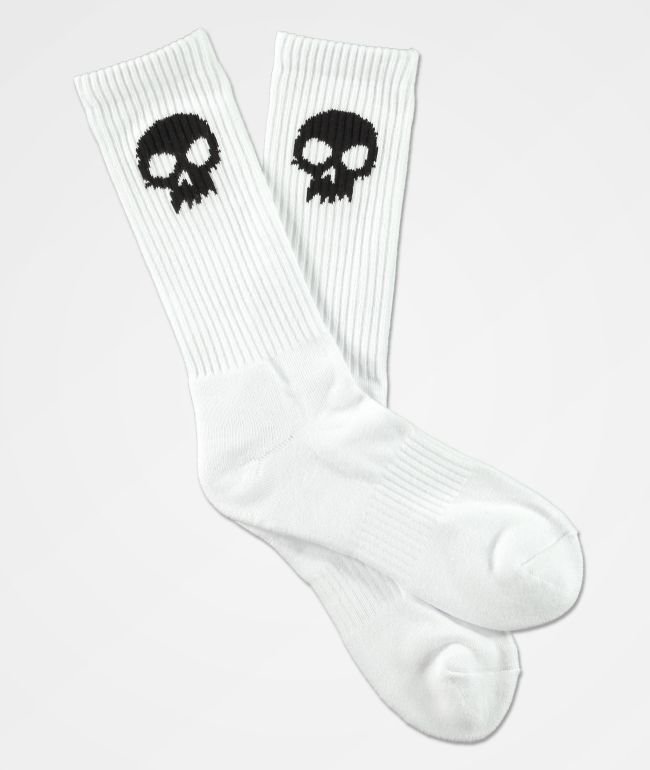 Zero Single Skull calcetines blancos