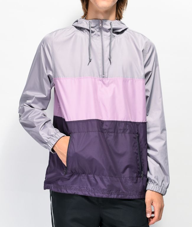 purple windbreaker mens